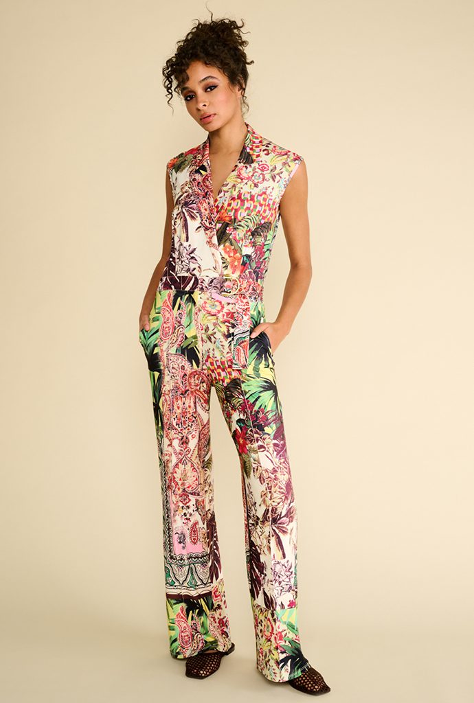 Tropical print jumpsuit