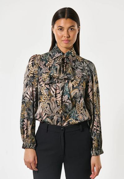 KikkiDEA blouse  Sencha black