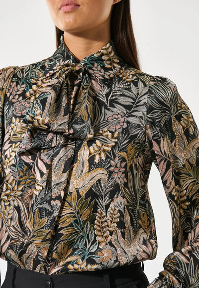 KikkiDEA blouse  Sencha black