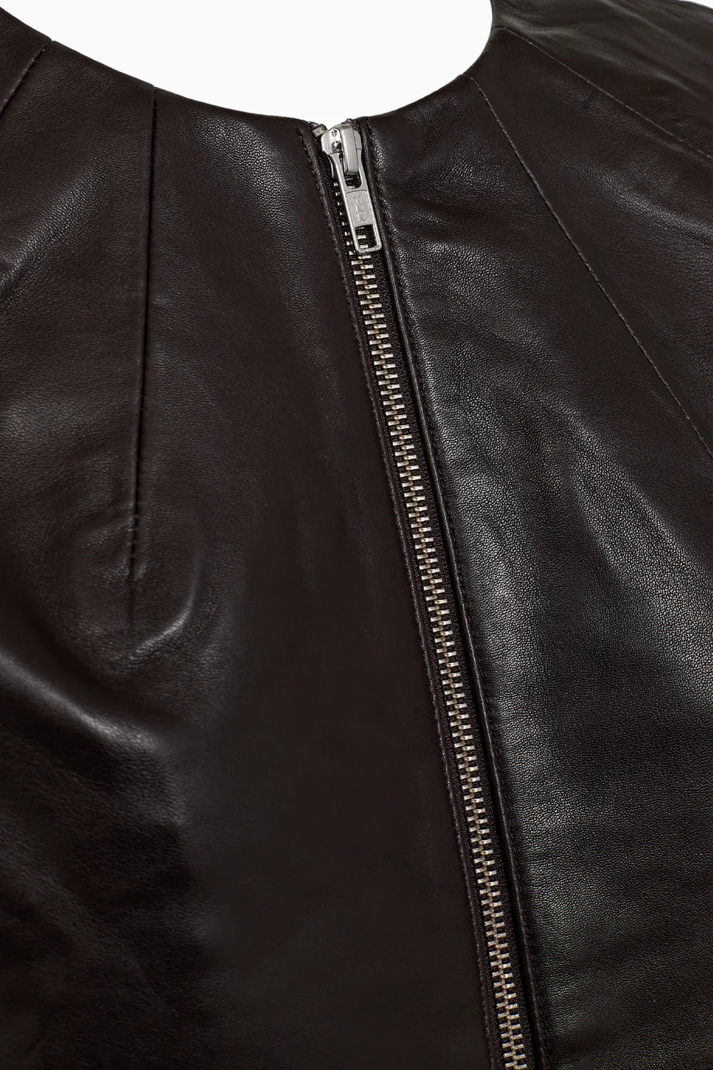 Lanni leather 3/4 sleeve leather jacket