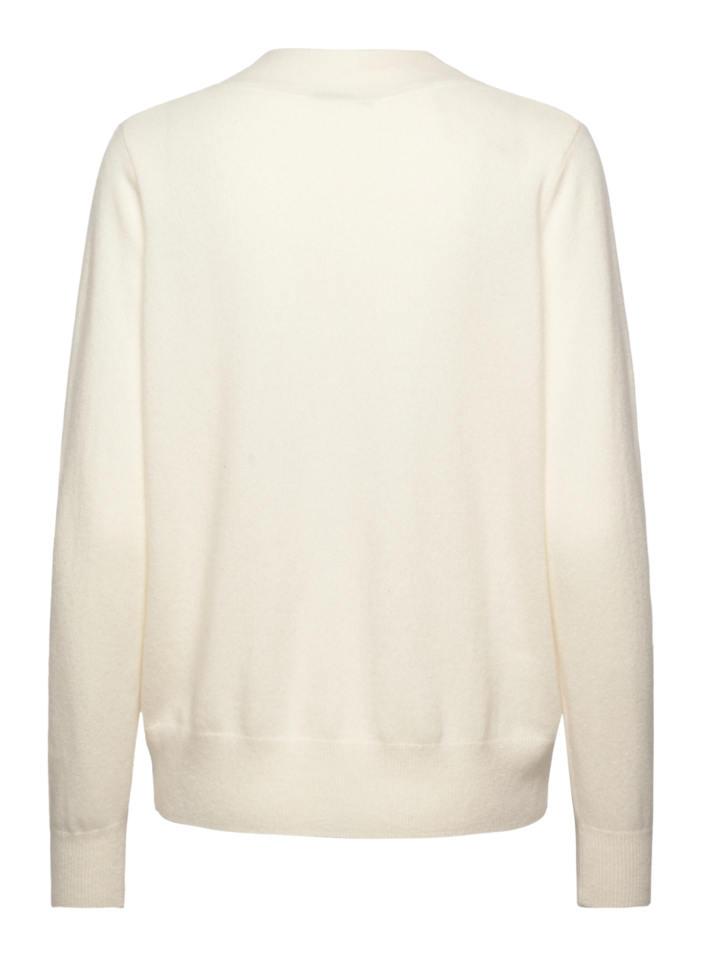 Coco cashmere long sleeve v neck in ivory