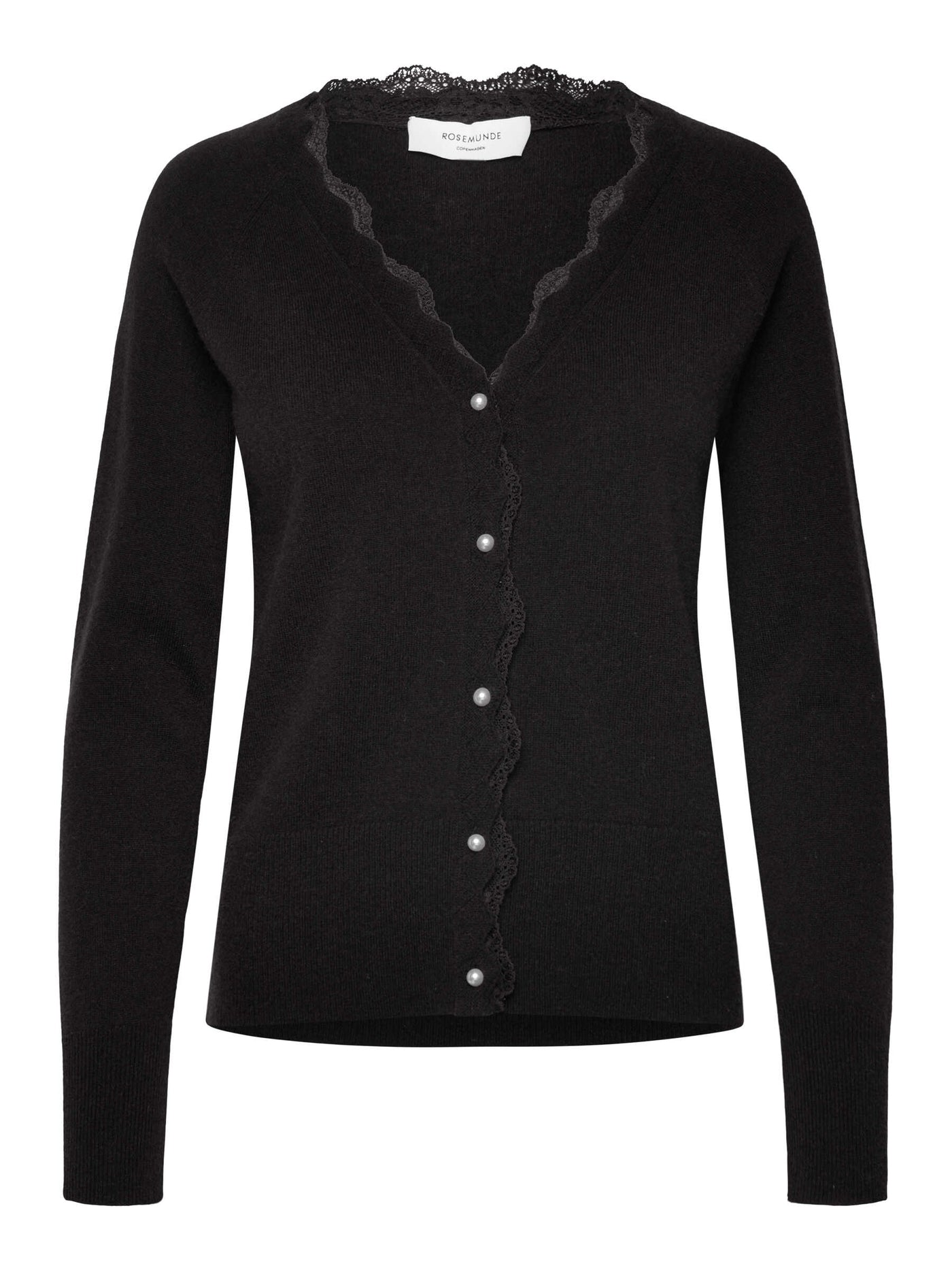 Laica cashmere v neck lace cardigan