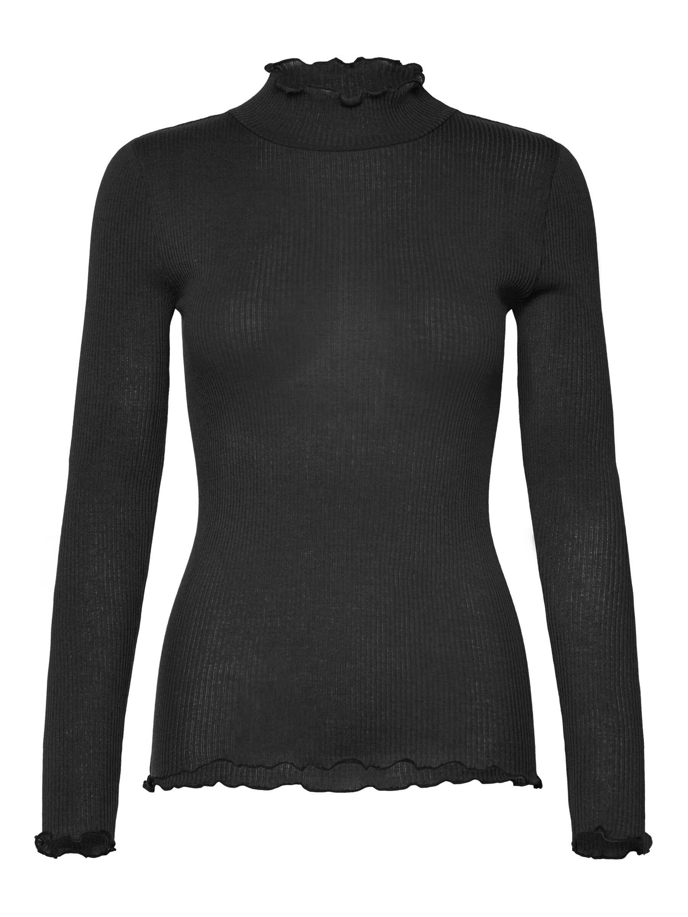 Johanne wool blend long sleeve layering top