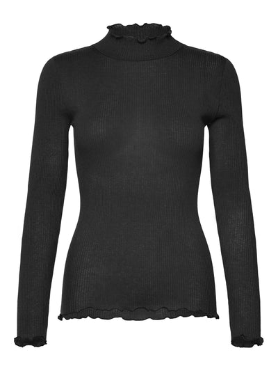 Johanne wool blend long sleeve layering top
