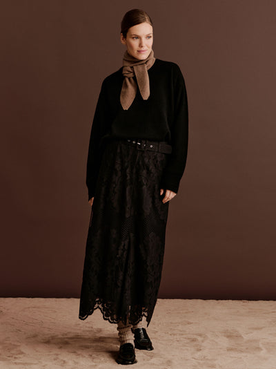 Havana long lace skirt