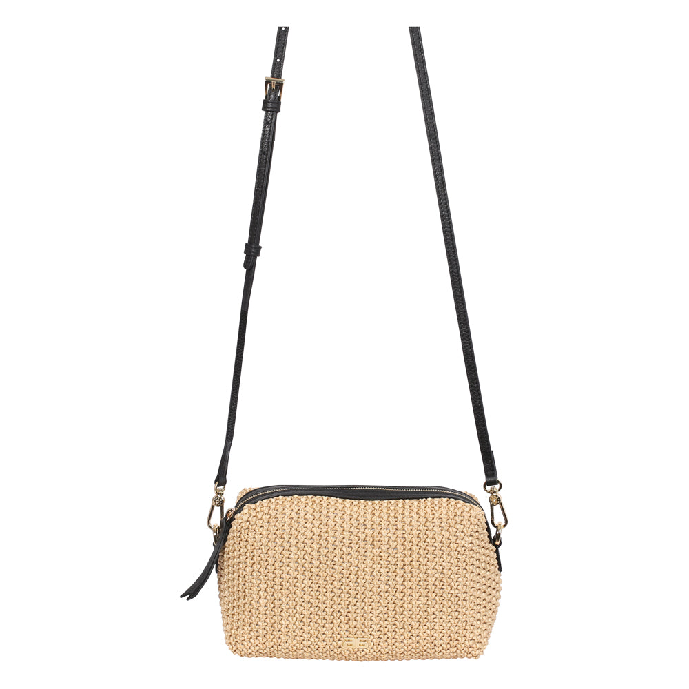Maglia raffia Kaia cross body bag