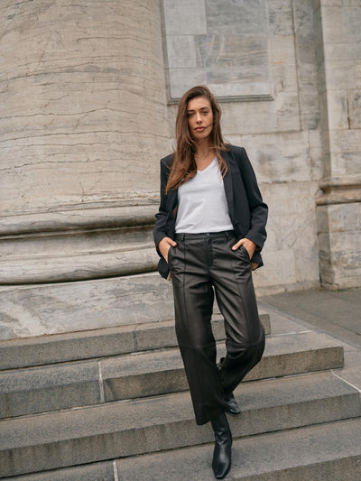 Como leather pants