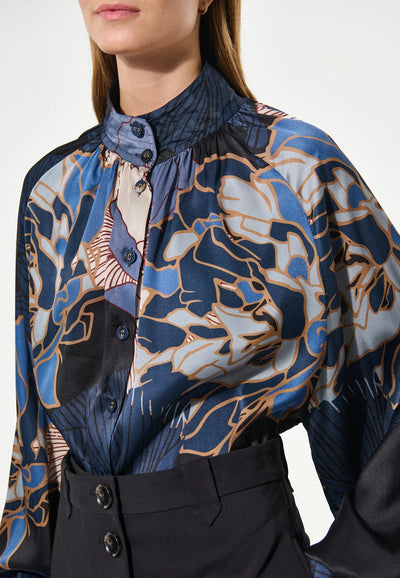 NitaDEA blouse in Alepidia blue