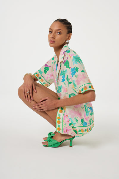 Boy shorts in sylvia's garden print