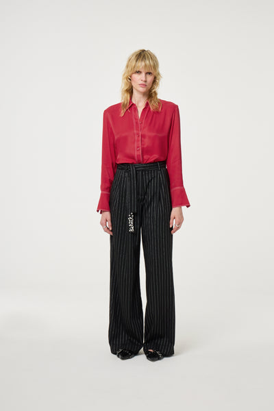 Charlie trousers in black and silver