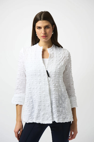 Jacquard woven swing jacket