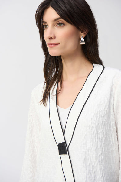 Jacquard woven swing jacket