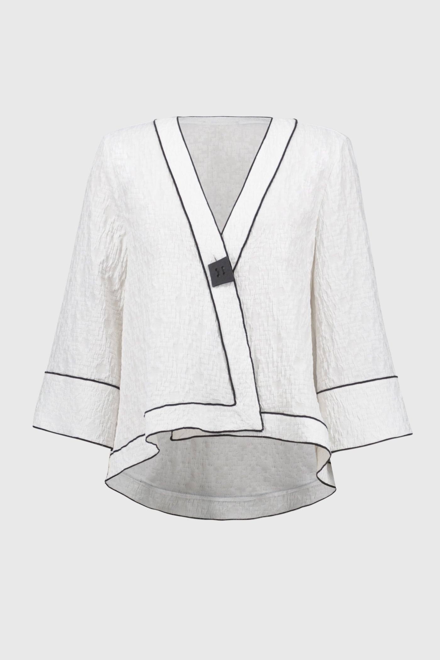 Jacquard woven swing jacket