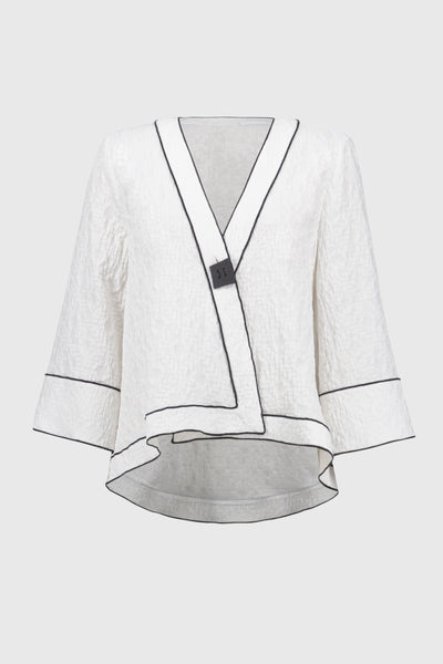 Jacquard woven swing jacket