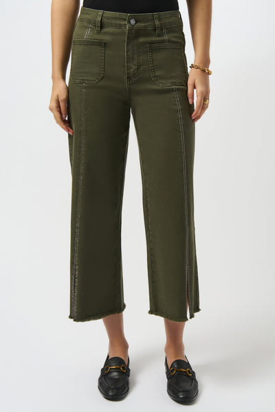 Claudia Culotte jeans with ebellished front seam