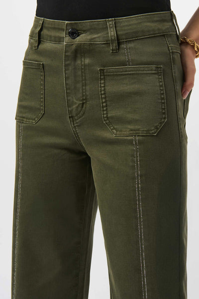 Claudia Culotte jeans with ebellished front seam