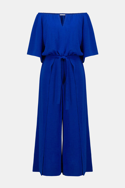 Gauze off shoulder culotte jumpsuit