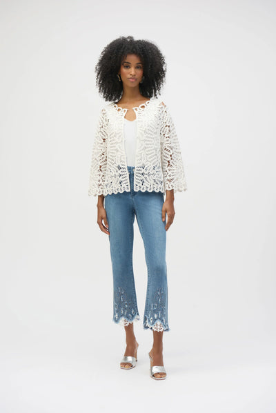 Crochet sweater knit cover up