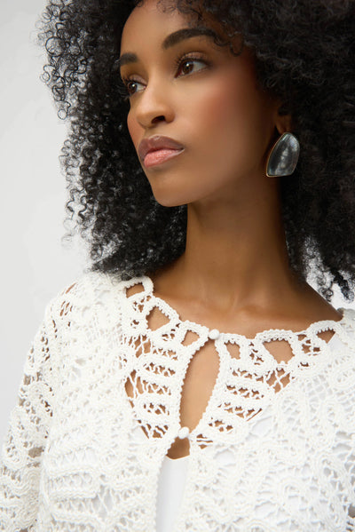Crochet sweater knit cover up