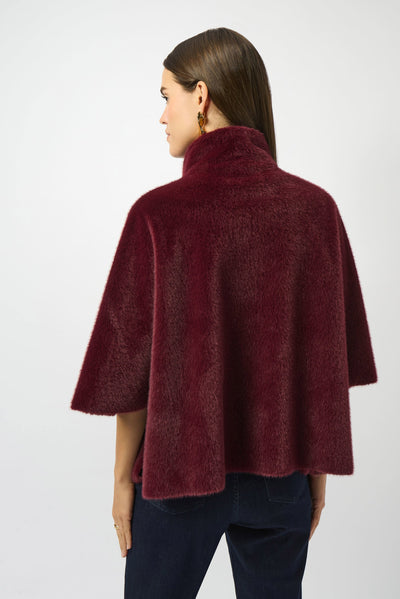 Bonded faux fur suede jacket