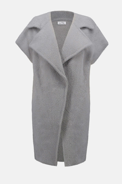 Feather yarn boxy sweater vest