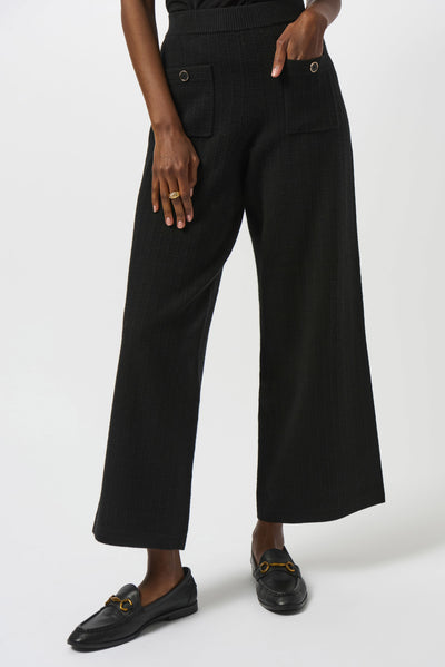 Sweater knit straight leg pants