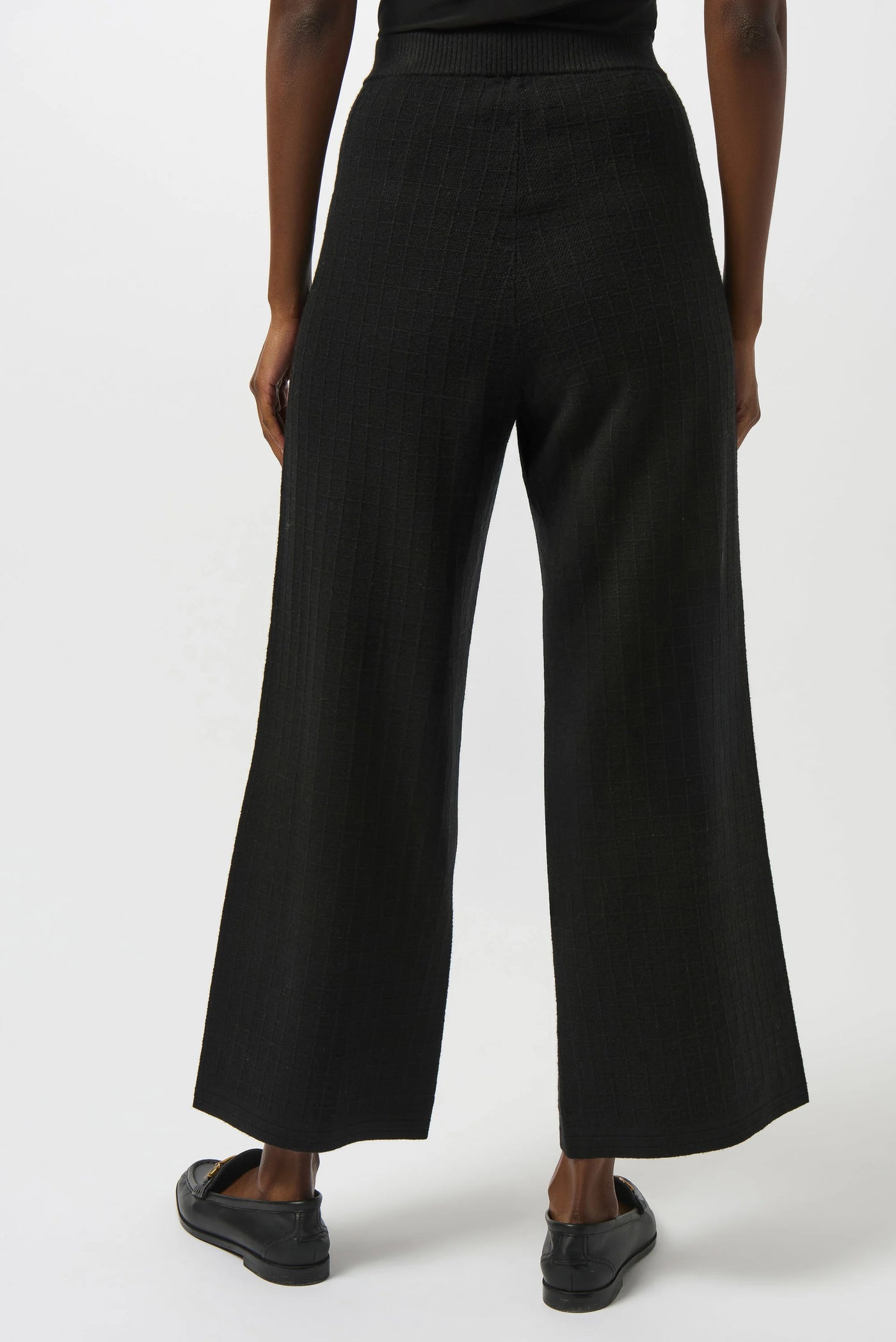 Sweater knit straight leg pants