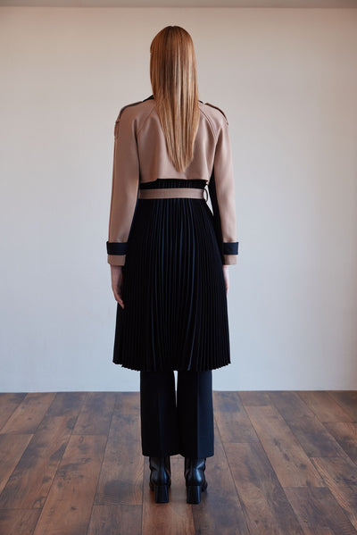 Arggido Pleated trench coat