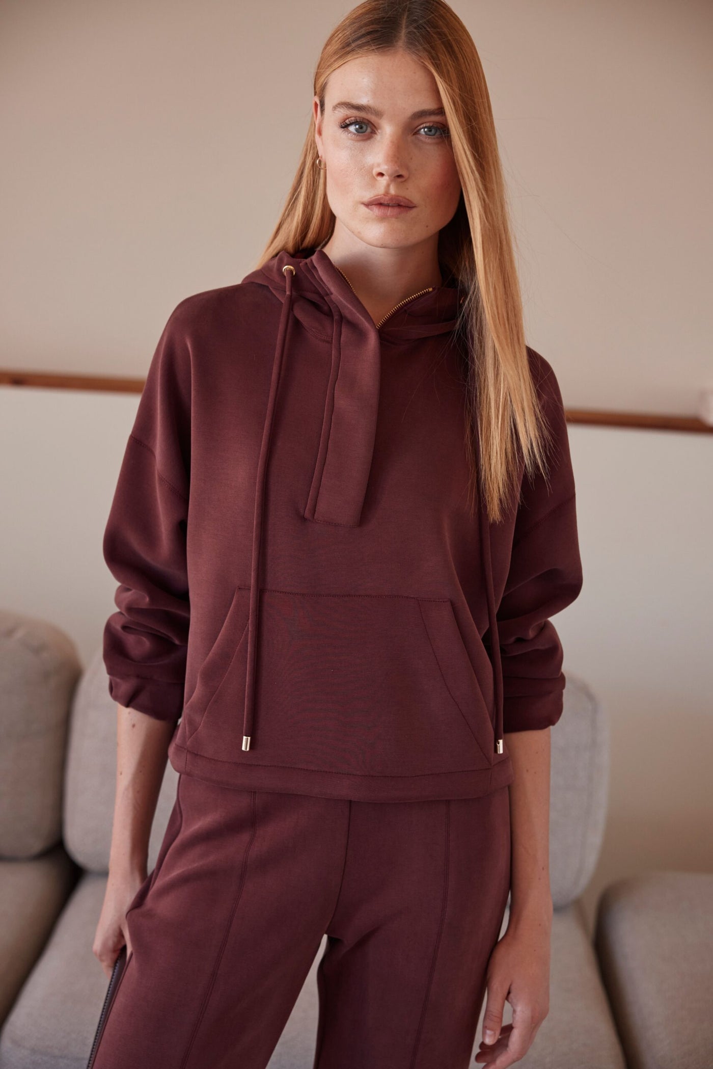 Merlot sweatshirt and pants co ord