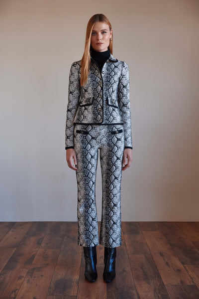 Arggido snake print suit