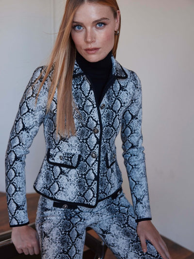 Arggido snake print suit