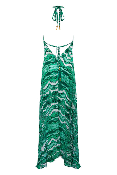 Green coral Ibiza dress