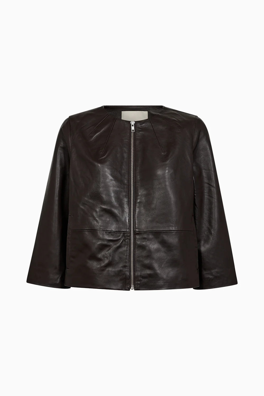 Lanni leather 3/4 sleeve leather jacket