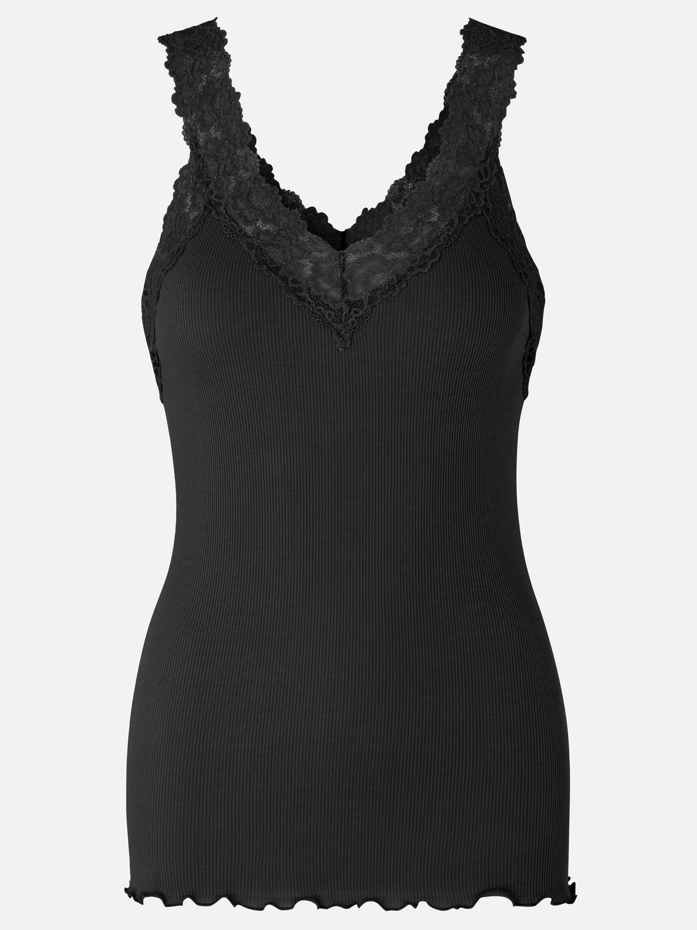 Bernadine organic lace top in black