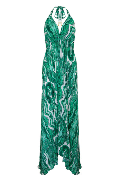 Green coral Ibiza dress