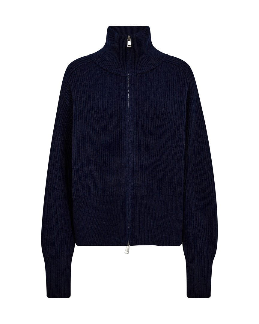 Amity zip knit cardigan