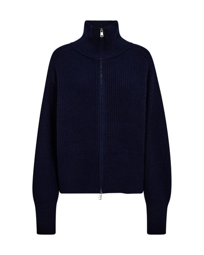 Amity zip knit cardigan