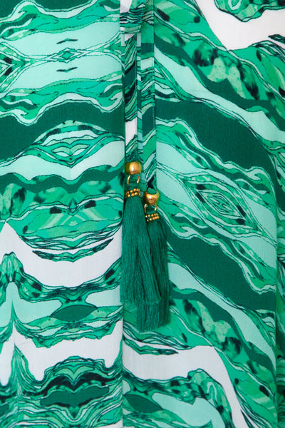 Green coral Ibiza dress