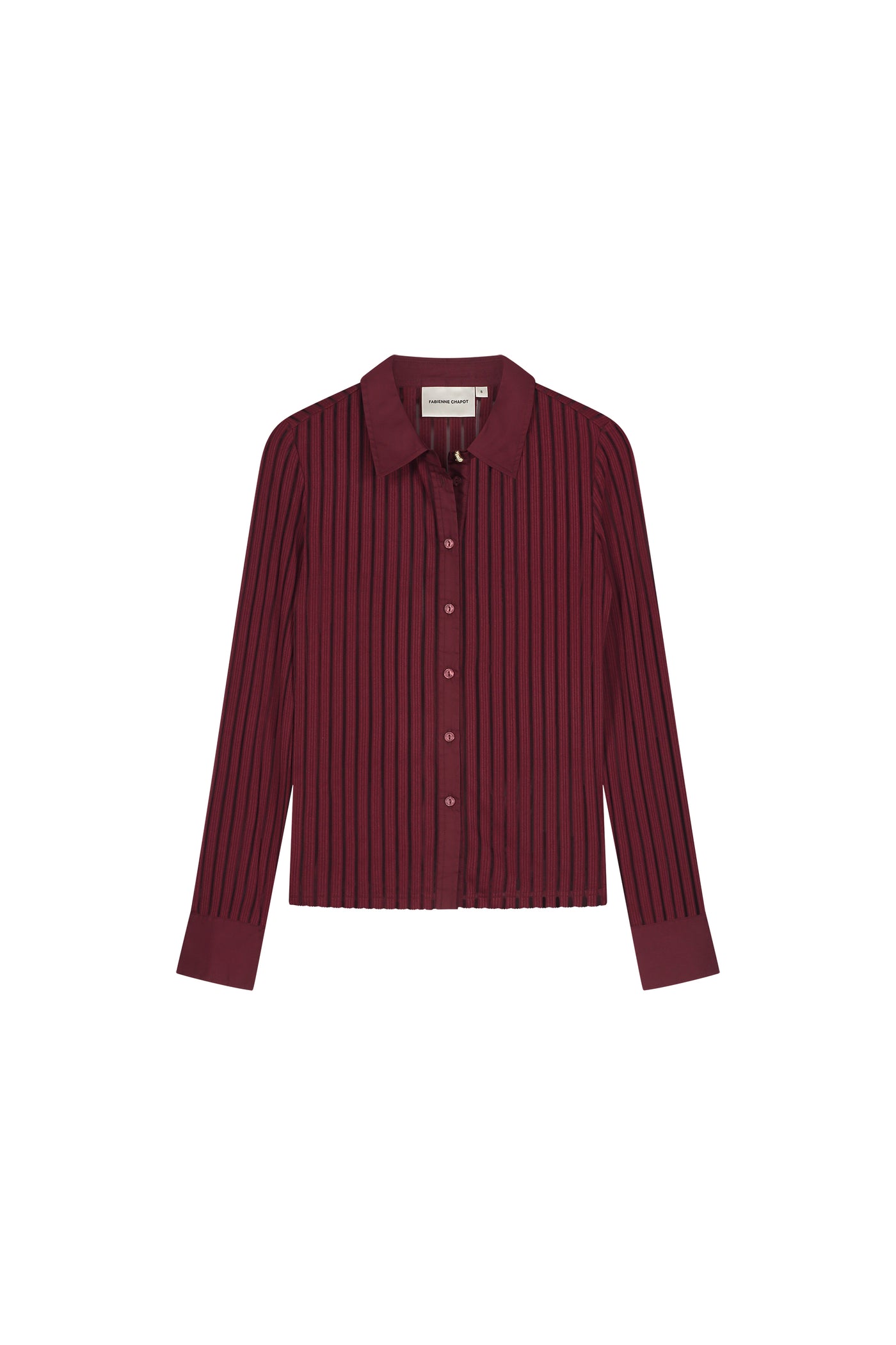 Georgia blouse in deep burgundy