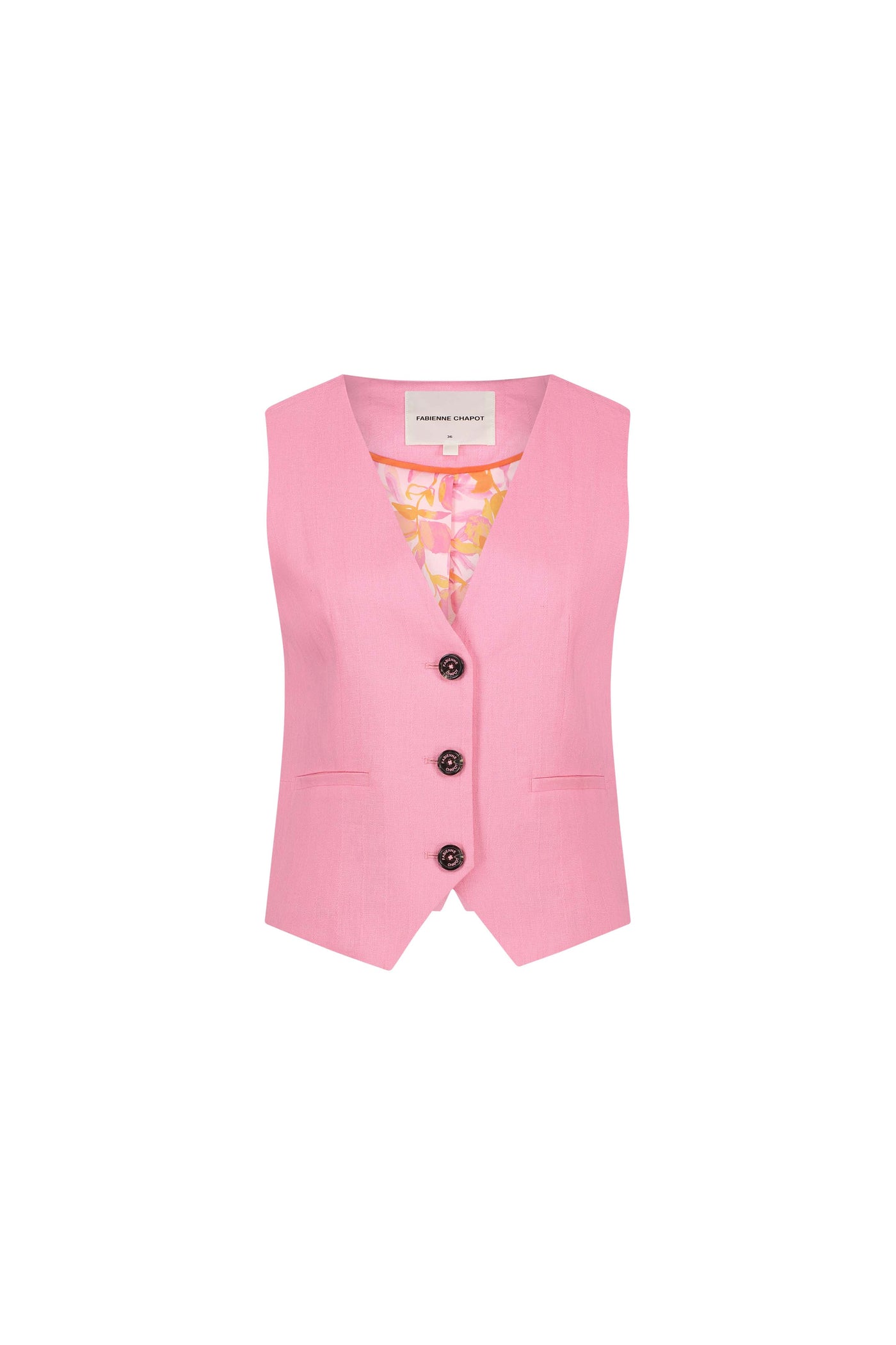 Gigi gilet in pink glow