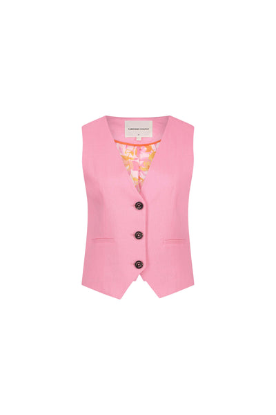 Gigi gilet in pink glow