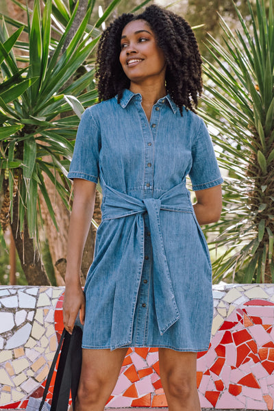 Talitha denim shirt dress