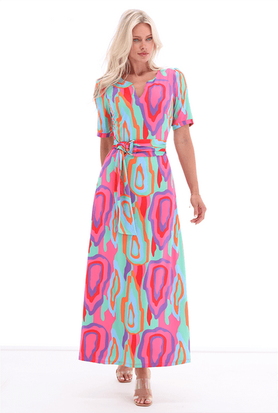 Bright print maxi dress