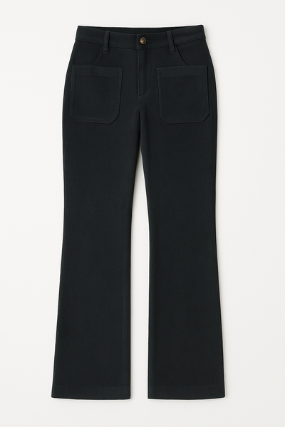 Black front pocket cords