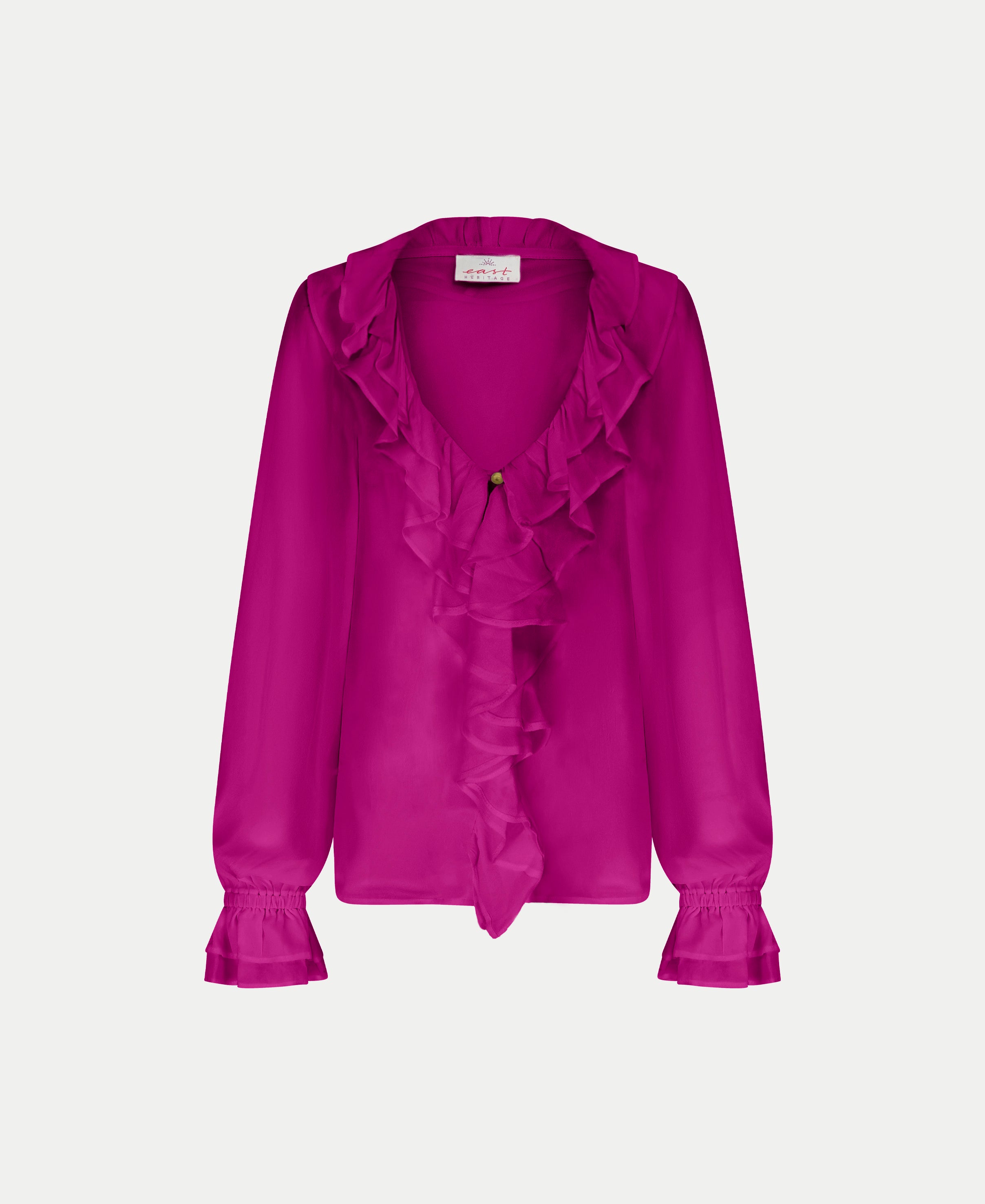 Pink Ruffle Blouse Cute Pink Ruffle Blouse | Girly Tops | ShopDressUp