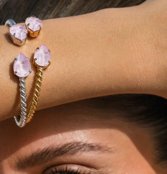 Mini Drop Bracelet in Soft Pink