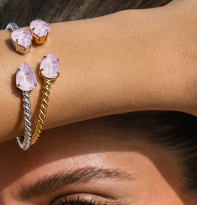 Mini Drop Bracelet in Soft Pink