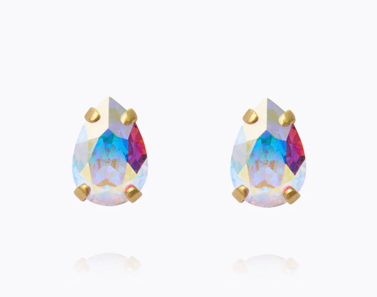 Petite Drop Stud Earrings in Aurore Boreale