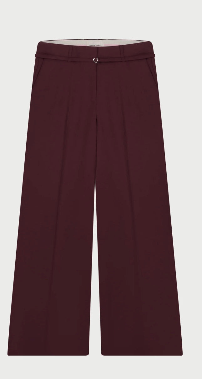 Neslan Trousers Deep Burgundy