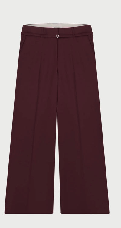 Neslan Trousers Deep Burgundy